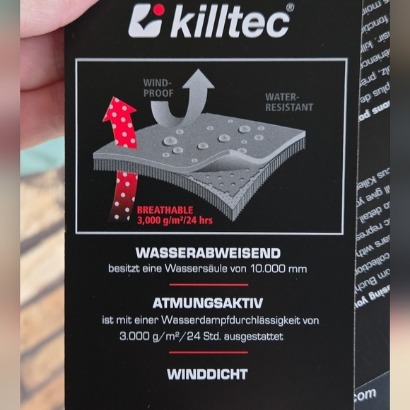 Cc - NWT Killtec houndstooth logo puffer ski jacket - Picture 7 of 12